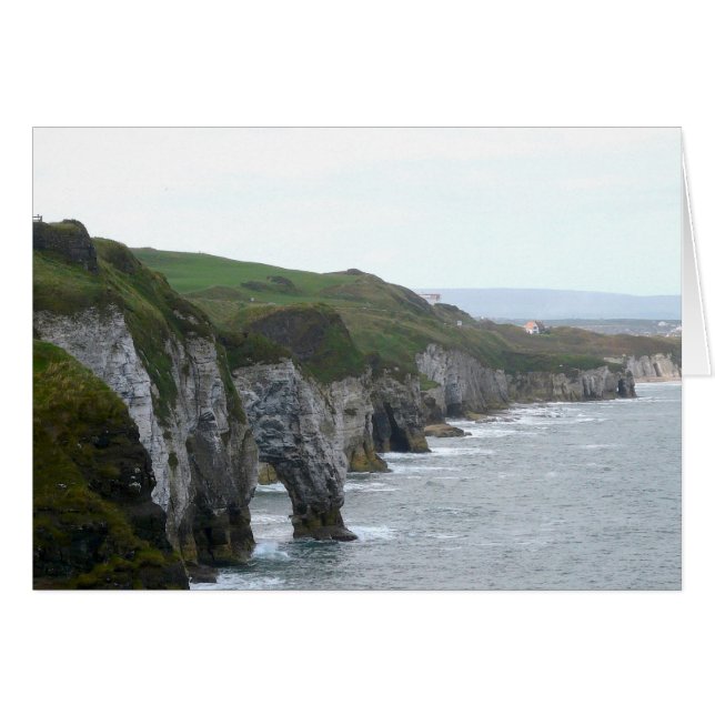 White Sten Hälsningskort (Framsidan Horizontal)