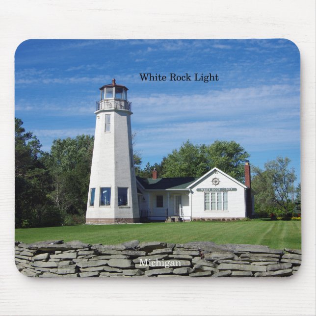 White Sten Light moussepad Musmatta (Framsidan)