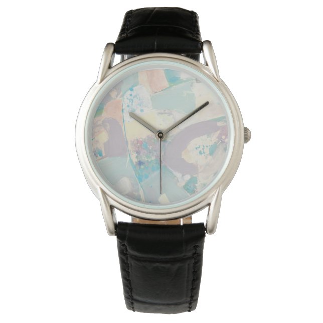 White Sten Pastel Armbandsur (Framsida)
