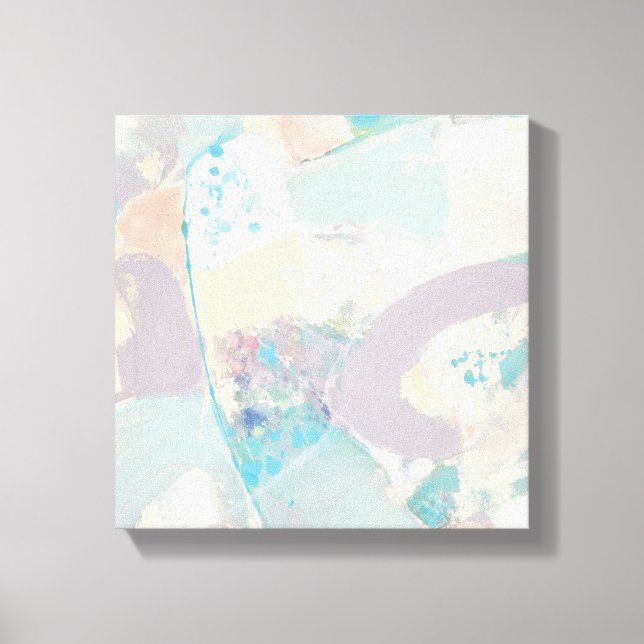 White Sten Pastel Canvastryck (Framsida)