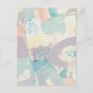 White Sten Pastel Vykort