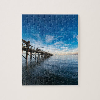 White Sten Pier British Columbia Jigszle Puzzle Pussel