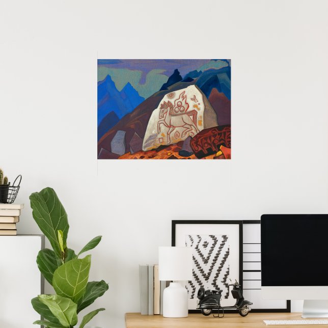 White Stone, Chintamanis tecken av Roerich Poster (Hemmakontoret)