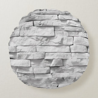 White Stone Struktur Design Series 3 Rund Kudde