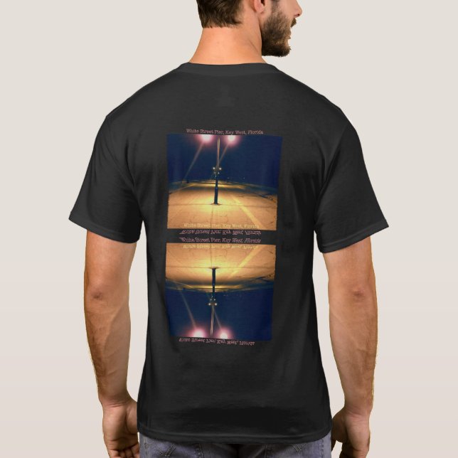 White Street Pier, Nyckel Väster T-Shirt (Baksida)