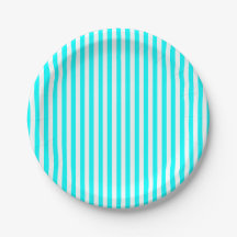 White Stripes Aqua