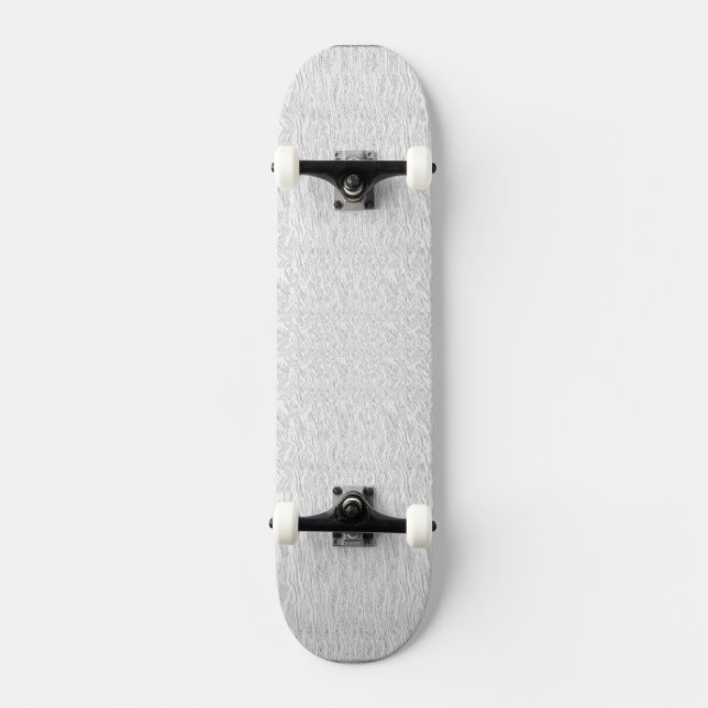White Struktur Old School Skateboard Bräda 21,6 Cm (Framsida)