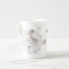 White Svan Ballerina med Ro Benporslin Mugg