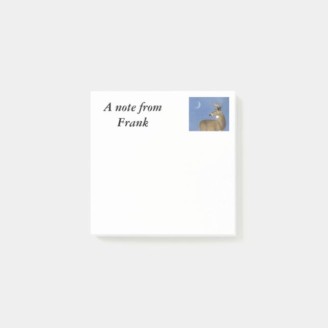 White Svan Buck Post-it Block (Framsida)