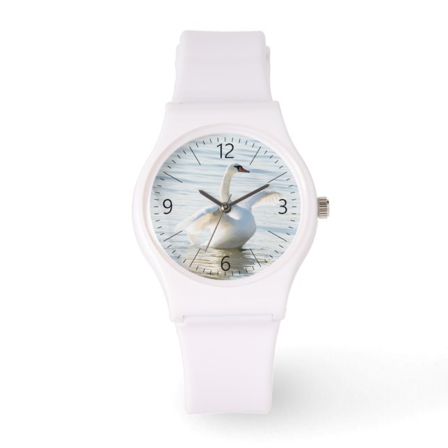 White svan Cygnus Armbandsur (Framsida)