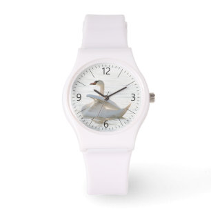 White svan Cygnus Armbandsur