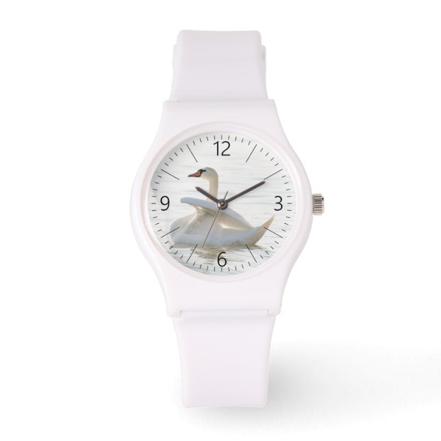 White svan Cygnus Armbandsur (Framsida)