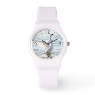 White svan Cygnus Armbandsur