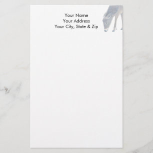 White Svan Hjort Brevpapper