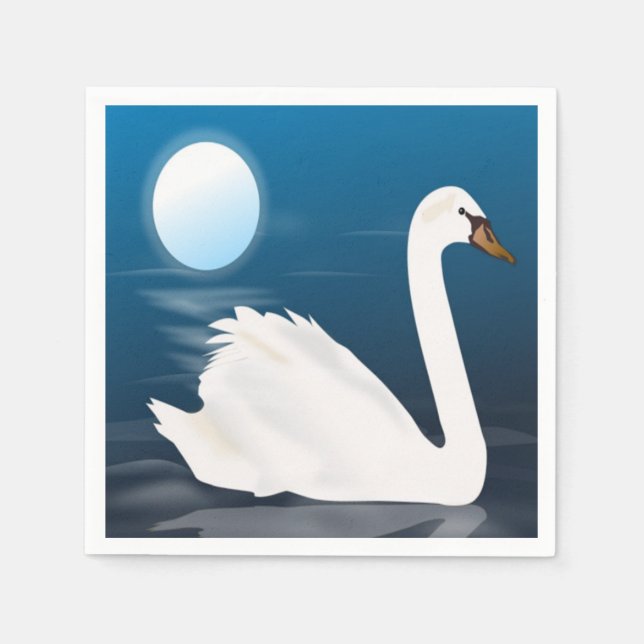 WHITE SVAN PAPPERSSERVETT (Framsidan)