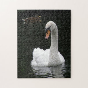 White Svan Puzzle Pussel