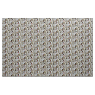 White Svanar Fabric Tyg