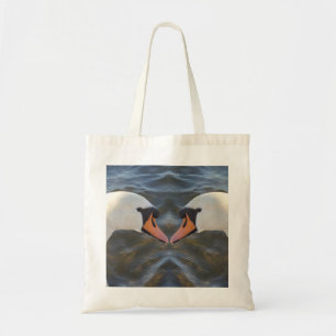 White Svanar Tote Bag Tygkasse