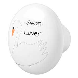 White Swan Design Personlig Knopp