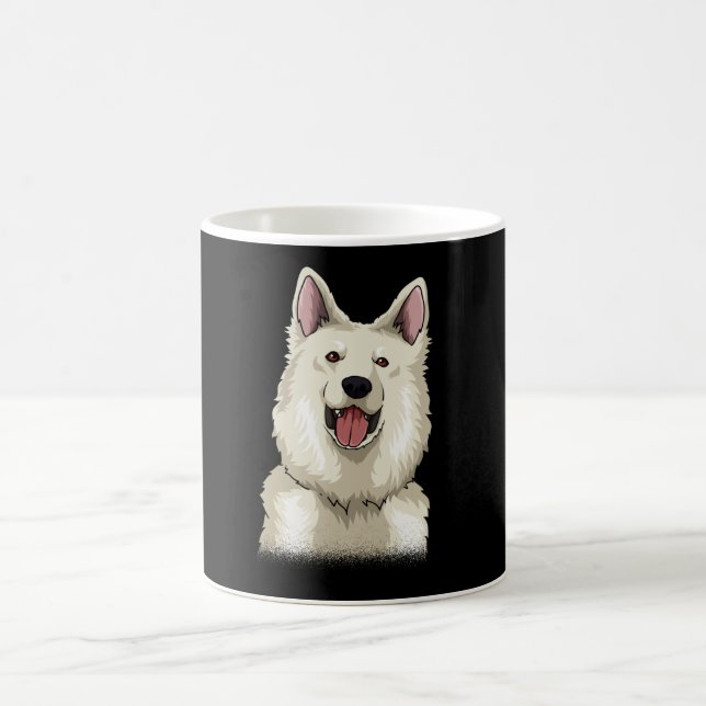 White Swiss Shepherd Gift Kaffemugg (Center)