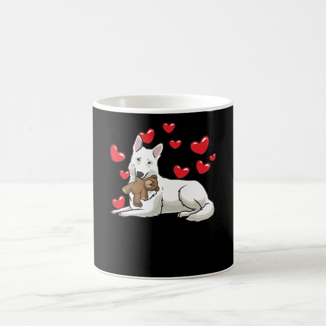 White Swiss Shepherd Gift Kaffemugg (Center)
