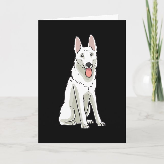 White Swiss Shepherd Kort (Framsida)