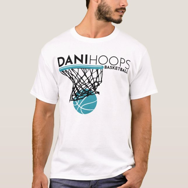 White T-Shirt - Dani Ringar Basketball (Framsida)