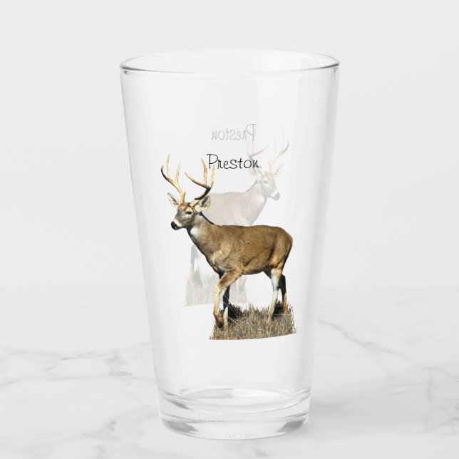 White Tails Hjort Buck Glaskopp (Framsida)