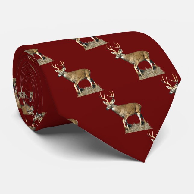 White Tails Hjort Buck Neck Tie Slips (Rullad)