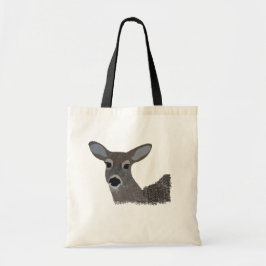 White Tails Hjort Wildlife Cute Animal Tygkasse