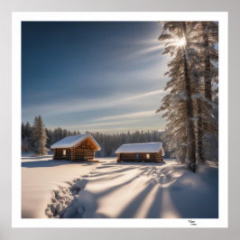 White Tak Cabin Poster