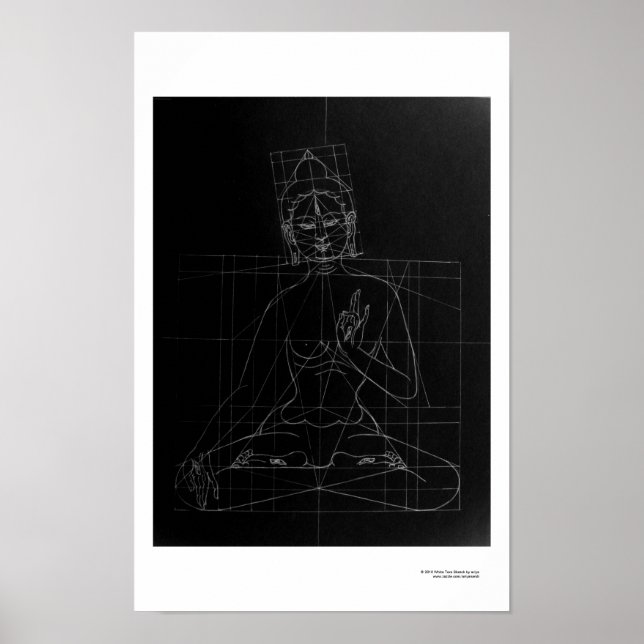 White Tara Sketch Poster (Framsidan)