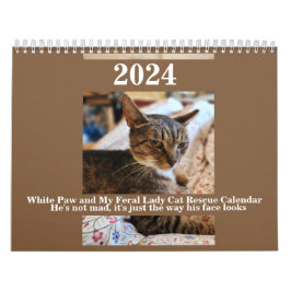 White Tass och My Feral Dam 2024 Calendar Kalender