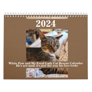White Tass och My Feral Dam 2024 Calendar Kalender