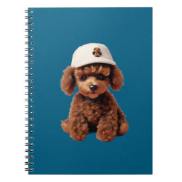 White Teacup Poodle Folder Anteckningsbok