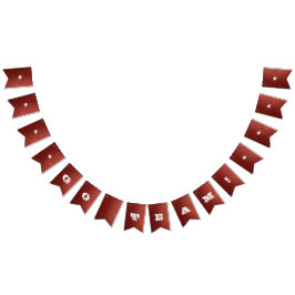 White Team Football Banner Vimplar