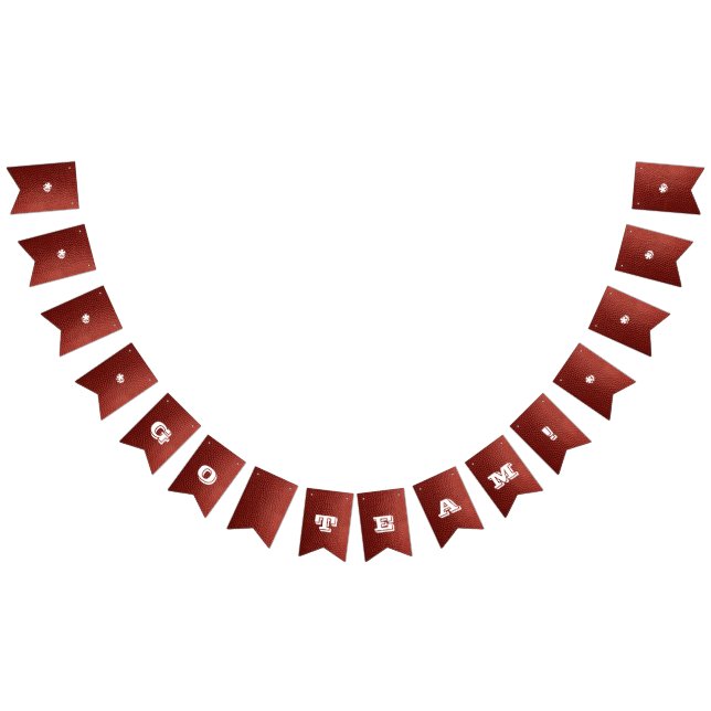 White Team Football Banner Vimplar (Alla)