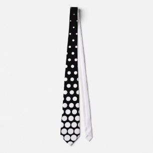 White Techno Dots Modern Black Slips