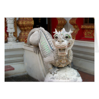 White Temple Dragon Hälsningskort