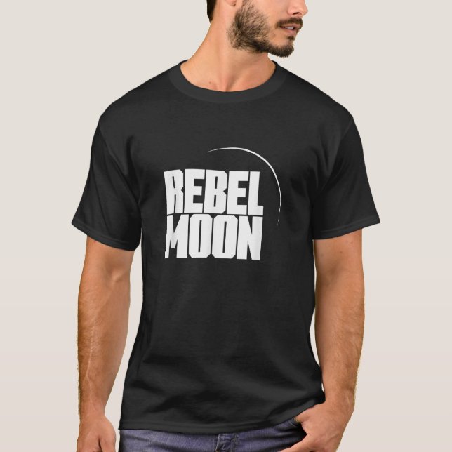 White Text Movie Logo  T Shirt (Framsida)