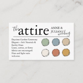 White The Attire QR Code enclosure Card  Tilläggskort