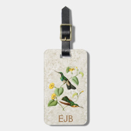 White Throat Mountain Gem Hummingbird Luggage Tagg Bagagebricka