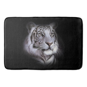 White Tiger Ansikte Badrumsmatta