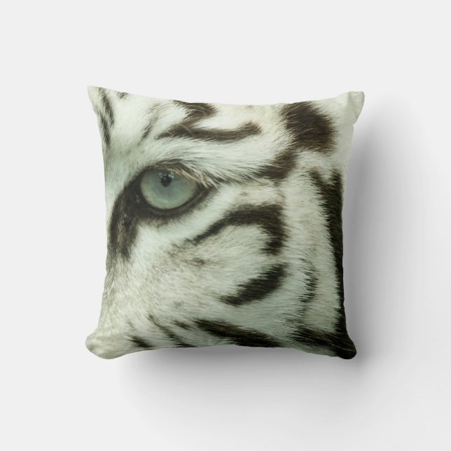 WHITE TIGER ANSIKTE KUDDE (Framsida)
