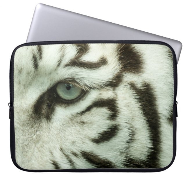 WHITE TIGER ANSIKTE LAPTOP FODRAL (Framsidan)