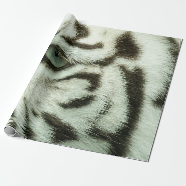 WHITE TIGER ANSIKTE PRESENTPAPPER (Utrullad)