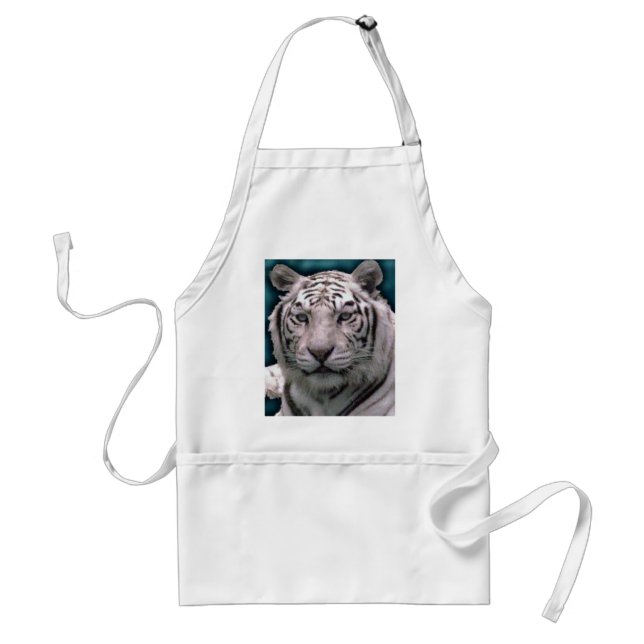 White Tiger Apron Förkläde (Framsidan)