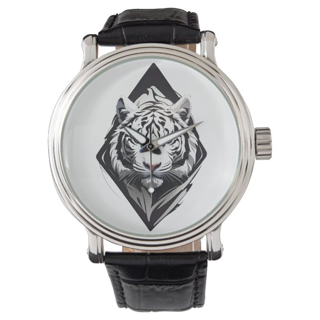 White Tiger Armbandsur (Framsida)