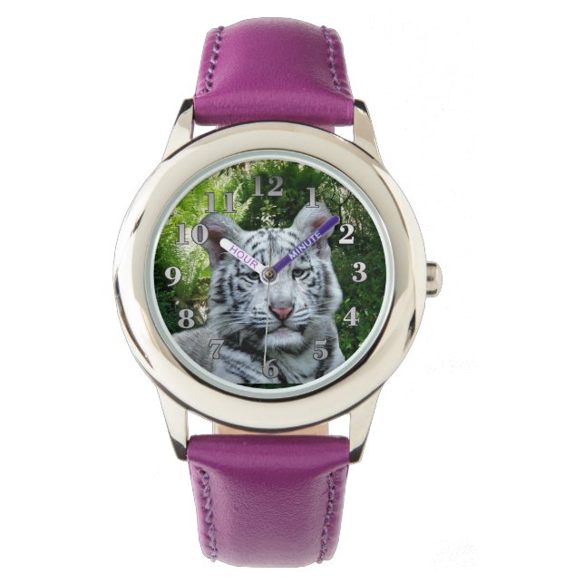 White Tiger Armbandsur (Framsida)