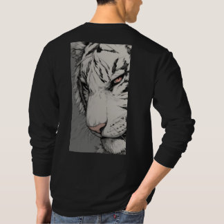 White Tiger Back Print Sweatshirt – Bold Wild Anim T Shirt